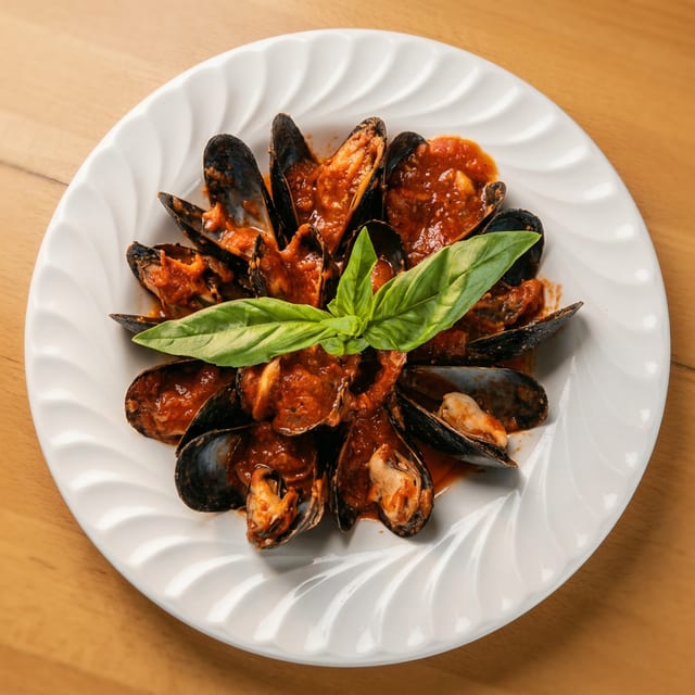 Sal's famous mussels.