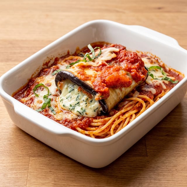 Eggplant rollatini.